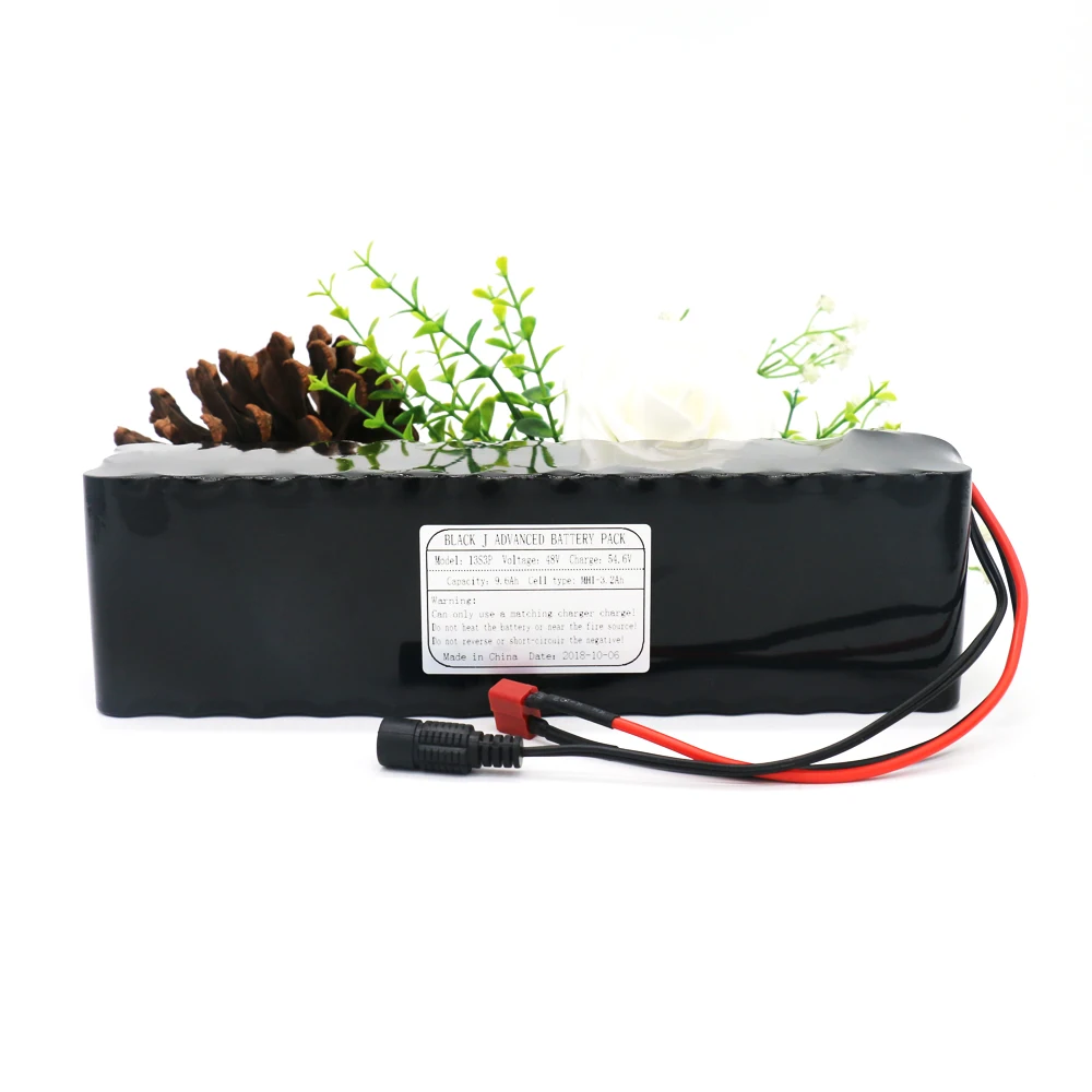 

KLUOSI 13S3P 48V9.6Ah 800W for MH1 54.6V Li-ion Battery Pack with 25A Balanced BMS for Ebike Electric Bicycle Motor Scooter