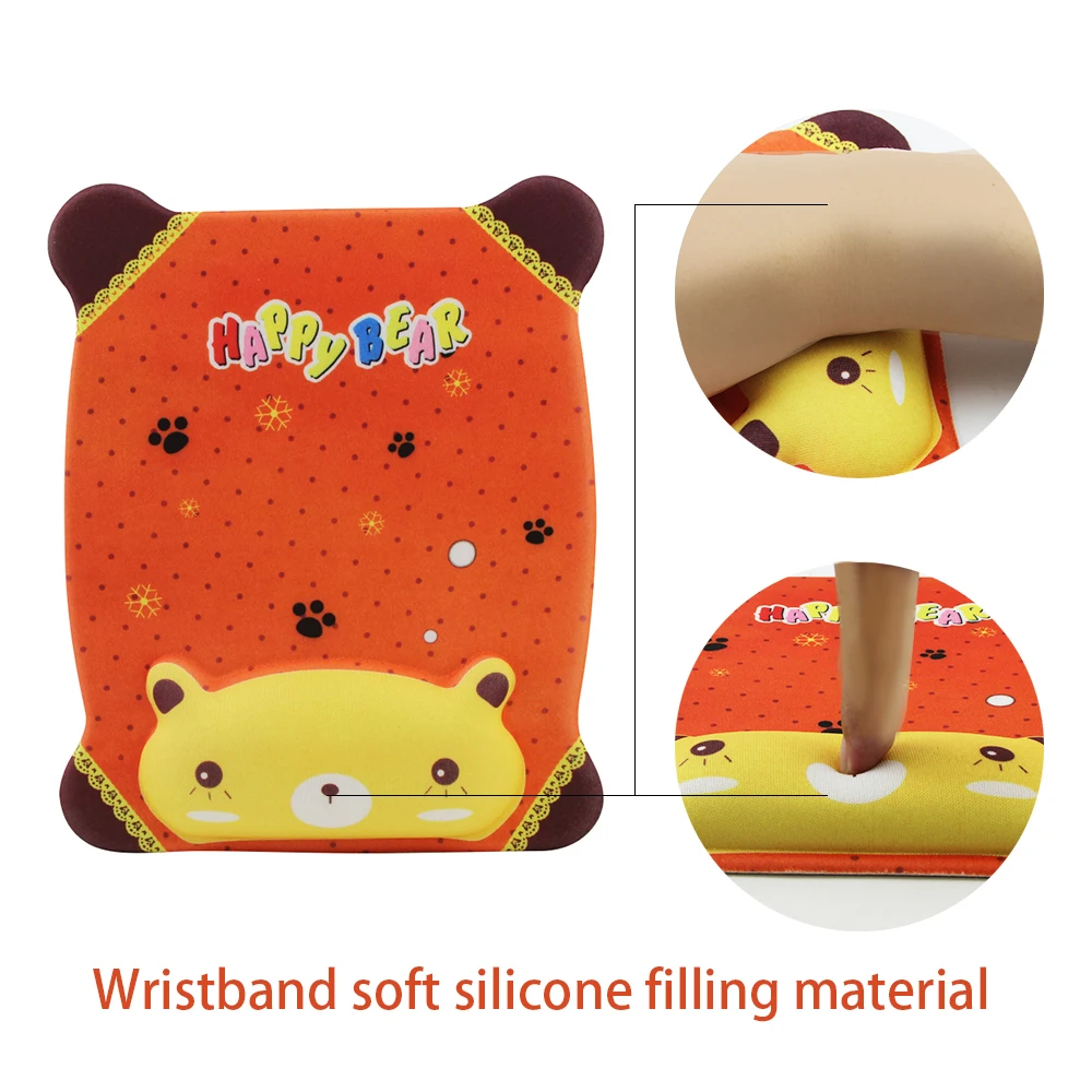 Ergonomic Mouse Pad Anime 3D Wrist Rest Support Silicone Memory Foam Mousepad Gaming Pad For Gamer PC Laptop Desktop For Girls
