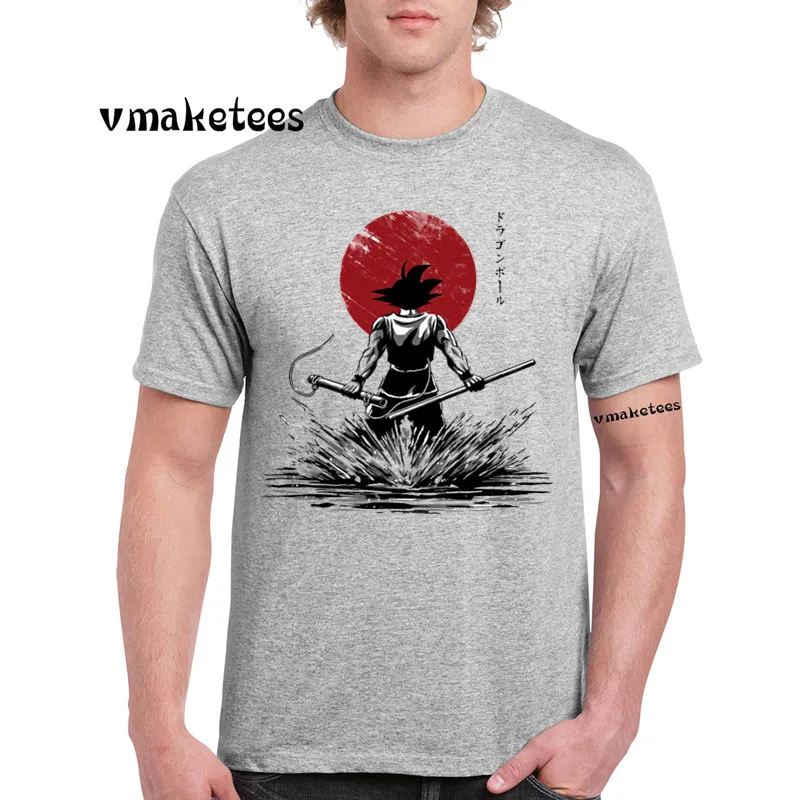Футболка с круглым вырезом и коротким рукавом Dragon Ball Z Goku футболка Saiyan Vegeta Harajuku
