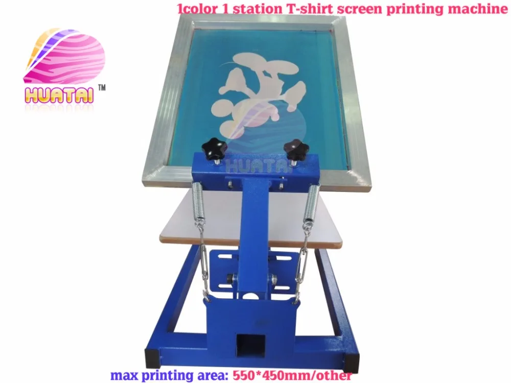 

1 color 1 stations screen printing machine for t shirts without base good quality free shipping (many areas)with fast delivery