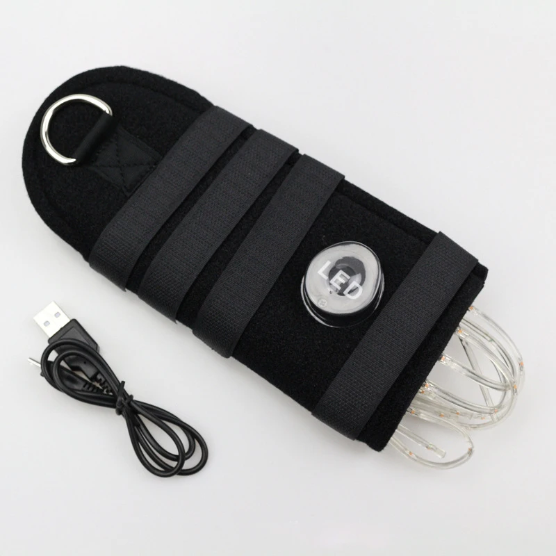 New Outdoor Sports Horse Riding Tail Trappings Equestrian LED Flashing Light Bar Harness With USB Charge Decorations|outdoor sports|horse harnessled