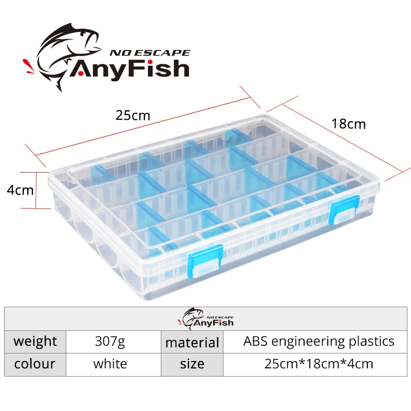 Коробка рыболовных снастей ANYFISH TB 314 25*18*4 см рыболовные аксессуары пластиковая