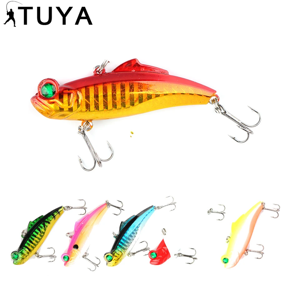  TUYA 6.7cm 12.1g VIB Fishing Lure Hardbait Minnow Bionic Fish Artificial Bait Lipless Vibration Sin