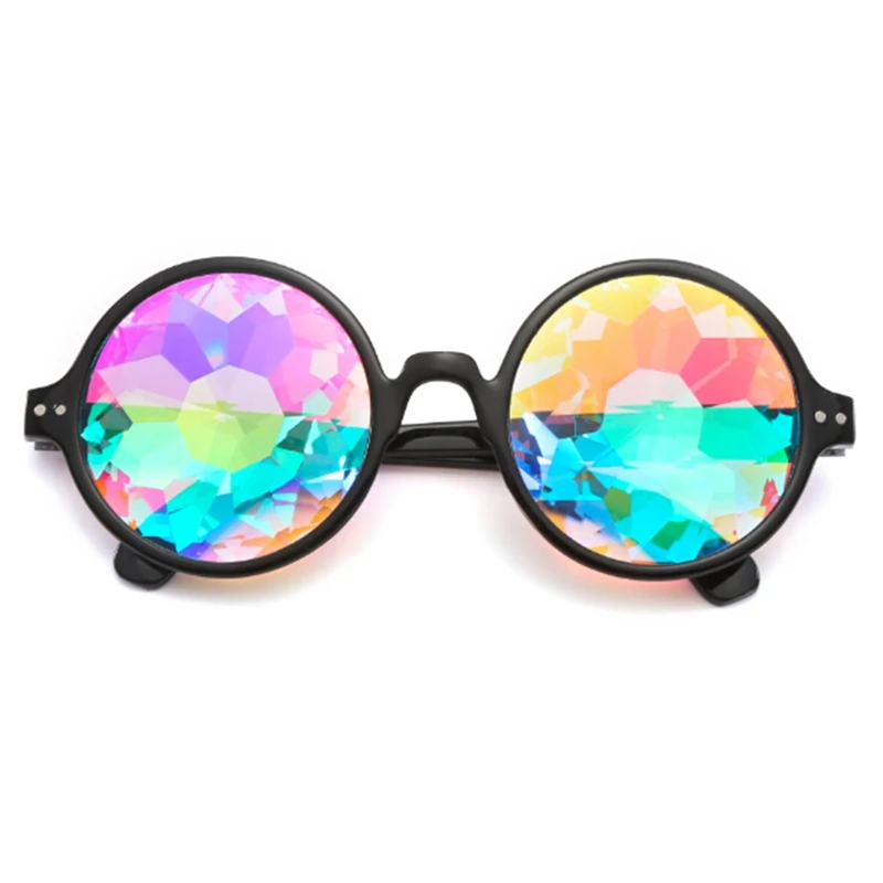 

Kaleido scope Glasses Rave Sunglasses Festival Diffracted Rainbow Hippy Retro