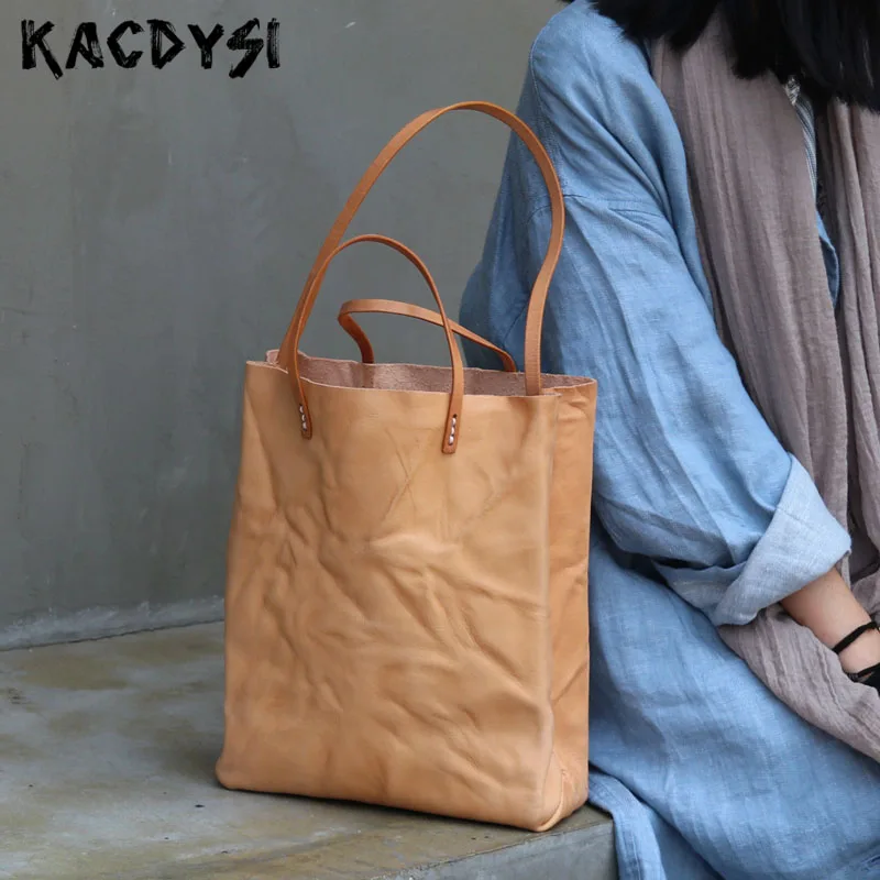 

Original Vintage Trend Genuine Leather Women Girl Small Handbag Cowhide Top Quality Soft Shoulder Bags Fashion Tote Shopping Bag