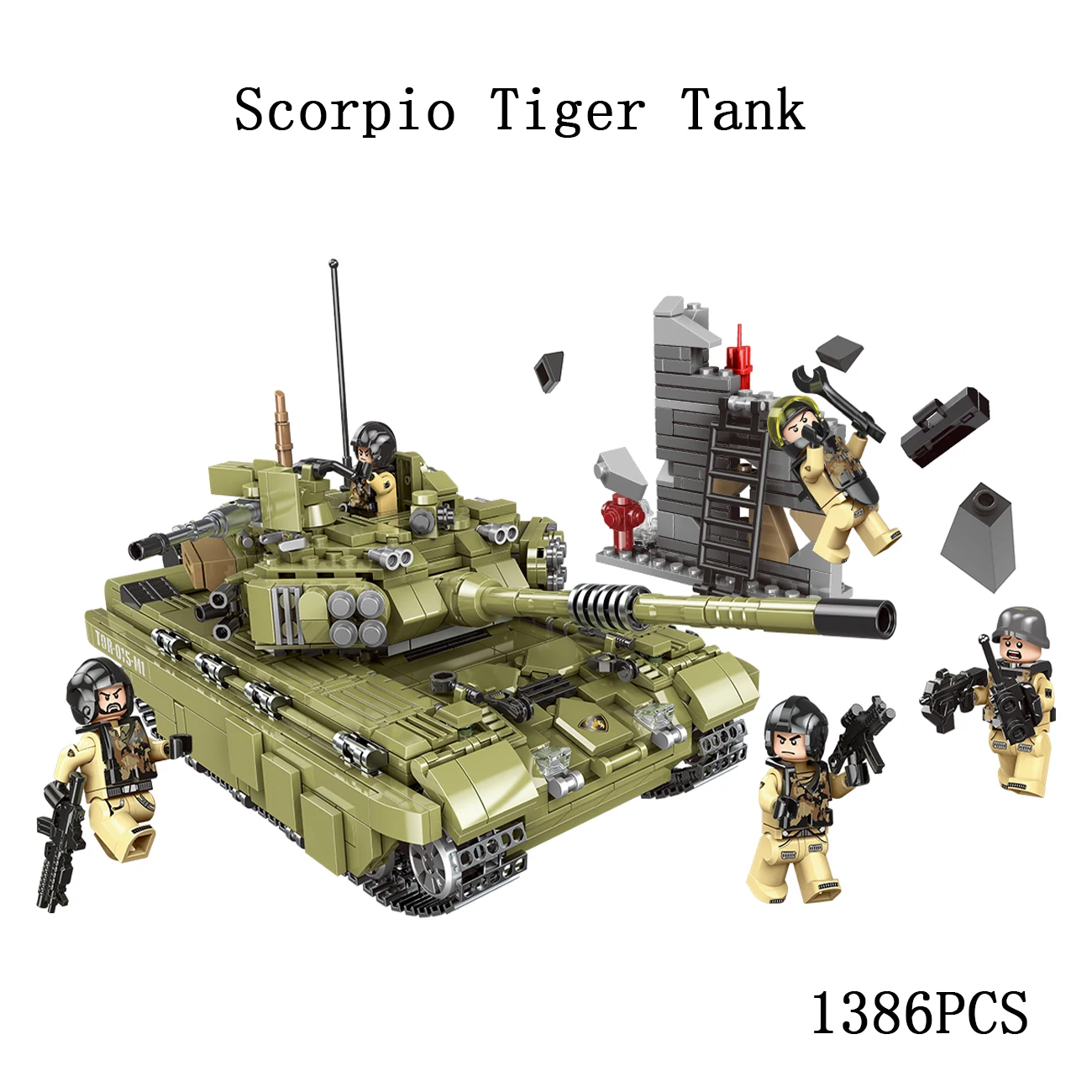 

Legoed city LepinS World War Military Army Scorpio Tiger Tank Building Block Bricks Toys LegoINGLY Model kits gift for children
