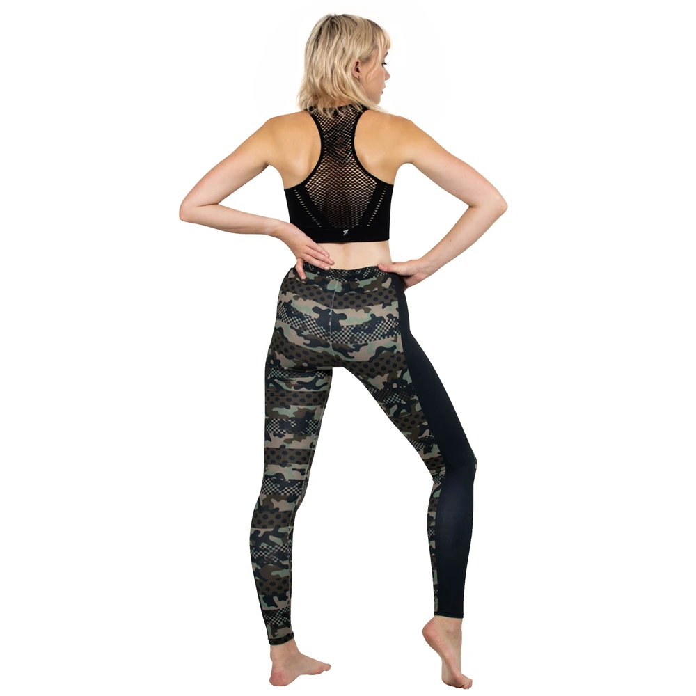 Брендовые женские модные леггинсы с имитацией камуфляжного принта, обтягивающие леггинсы в стиле панк, штаны для фитнеса