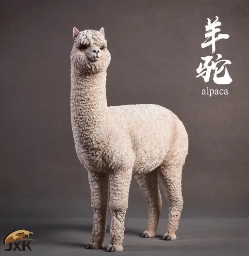 1/6 Смола Альпака животных модель Jxk011 трава китайский мем "Mud Horse" Модель статический украшения 3 цвета домашнее животное F 1" фигурку солдата - Цвет: B