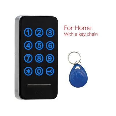 Сенсорной клавиатурой Пароль RFID карты ключ металлический цифровой электронный шкафчик замок CL16006 - Цвет: Silver Card