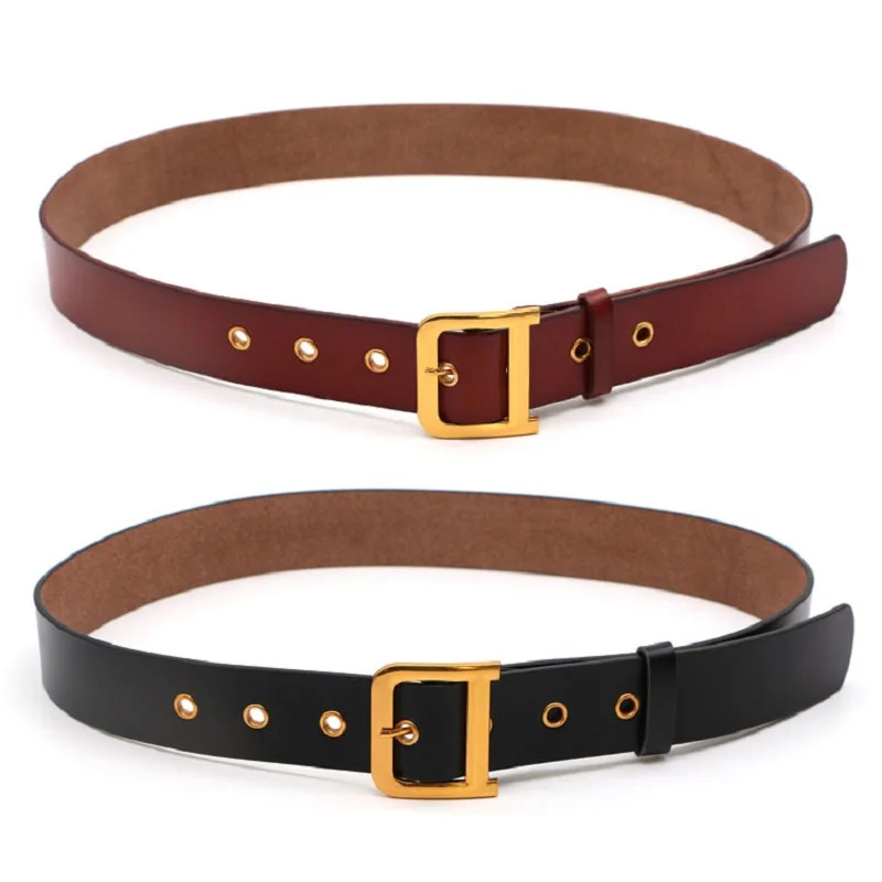 

Fashion D Buckle Genuine Leather Belt For Women High Quality Cowhide Wide Waist Belts Corset Jeans Waistband For Coat Heren Riem