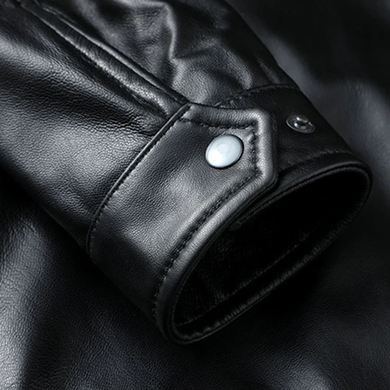 Италия Для мужчин Роскошная натуральная кожа мотоциклетная байкерская куртка бренд высокое качество из натуральной кожи овчины летная куртка черное тонкое пальто