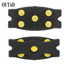 Новое поступление, противоскользящие снежные бутсы с шипами для альпинистов, захваты, скобы, 5-обувь с заклепками