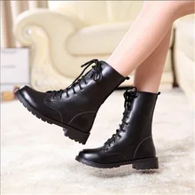 WADNASO/; обувь; женские брендовые ботинки; байкерские ботинки черного цвета на плоской подошве со шнуровкой; botas; женские ботильоны; Размеры 35-42