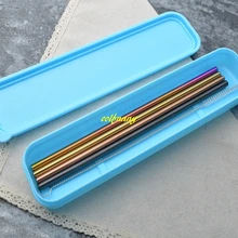 240 шт./лот соломенные азиатские палочки для еды Ложка Вилка зубная щетка коробка для хранения портативный держатель Контейнер органайзер для зубной щетки