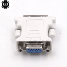Alta Qualidade DVI AO conector VGA DVI-I 24 + 5 Pin VGA Macho para DVI Masculino Conversor Adaptador de Vídeo para PC laptop