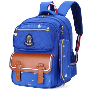 

British Style Waterproof Kids School Backpack Quality Nylon Children Orthopedics School Bags For Boys Girls Travel Backpacks