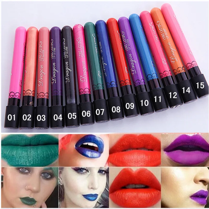 High quality 15 colors Lot Matte Lipstick Velvet Batom Lips Long-lasting Waterproof Liquid Matte lip gloss Beauty Makeup High quality 15 colors Lot Matte Lipstick Velvet Batom Lips Long-lasting Waterproof Liquid Matte lip gloss Beauty Makeup