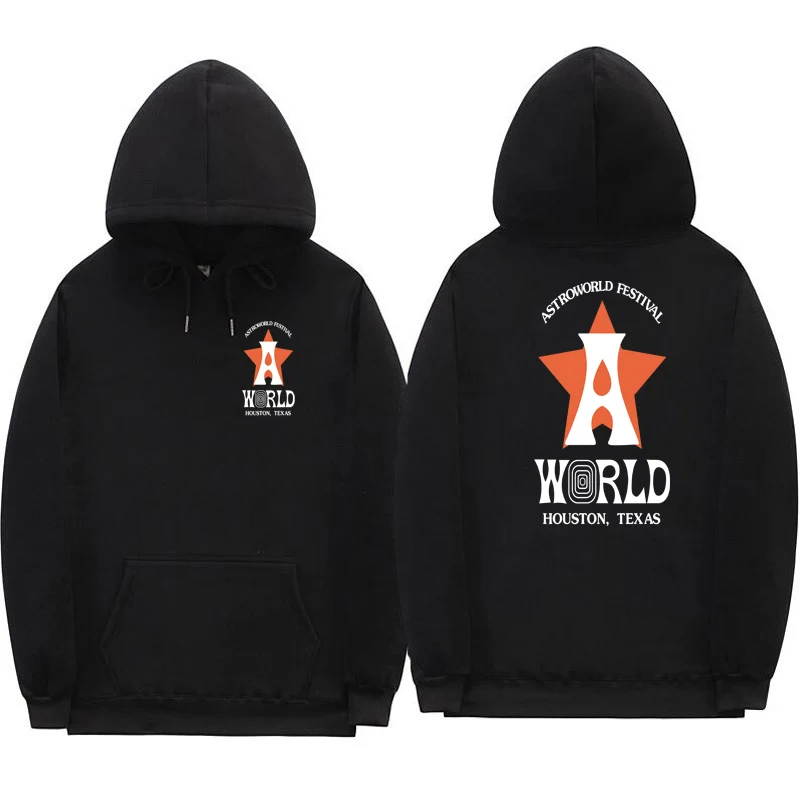 

New Arrivals Astroworld Hoodies Men Women Travis Scotts ASTROWORLD HOUSTON LIVE Print Hoodie Sweatshirts Cotton Hooded Hoody