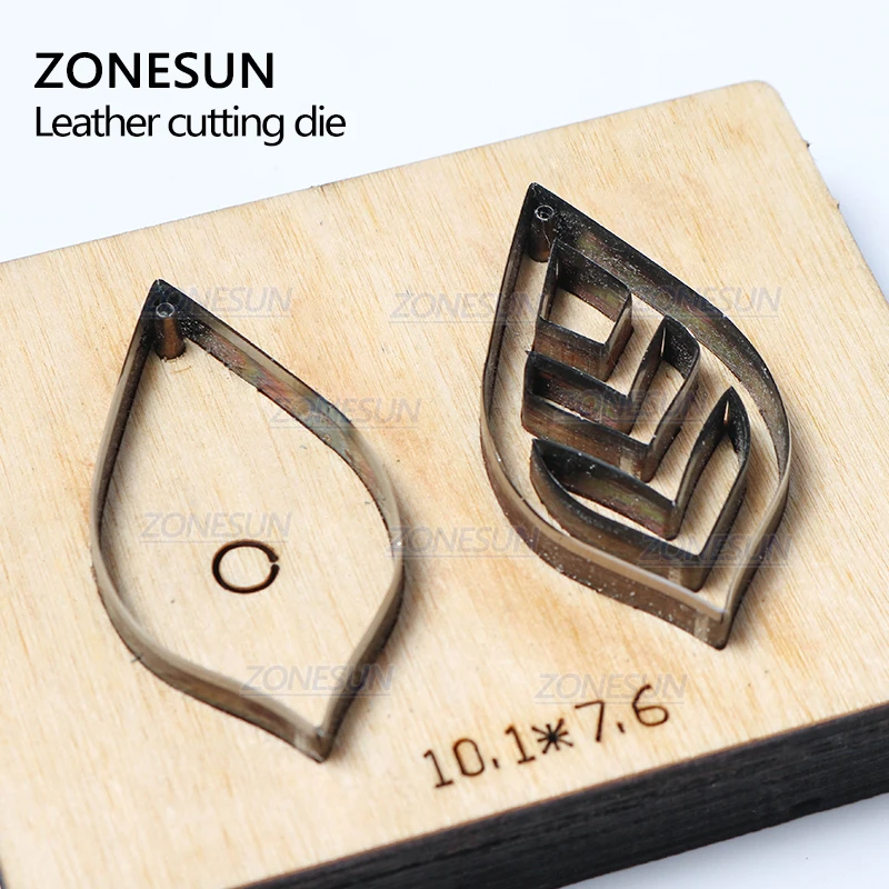 ZONESUN H7 DIY Custom Cutter кожаные серьги для резки высечки кожи для стального правила высечки машины пресс-инструменты