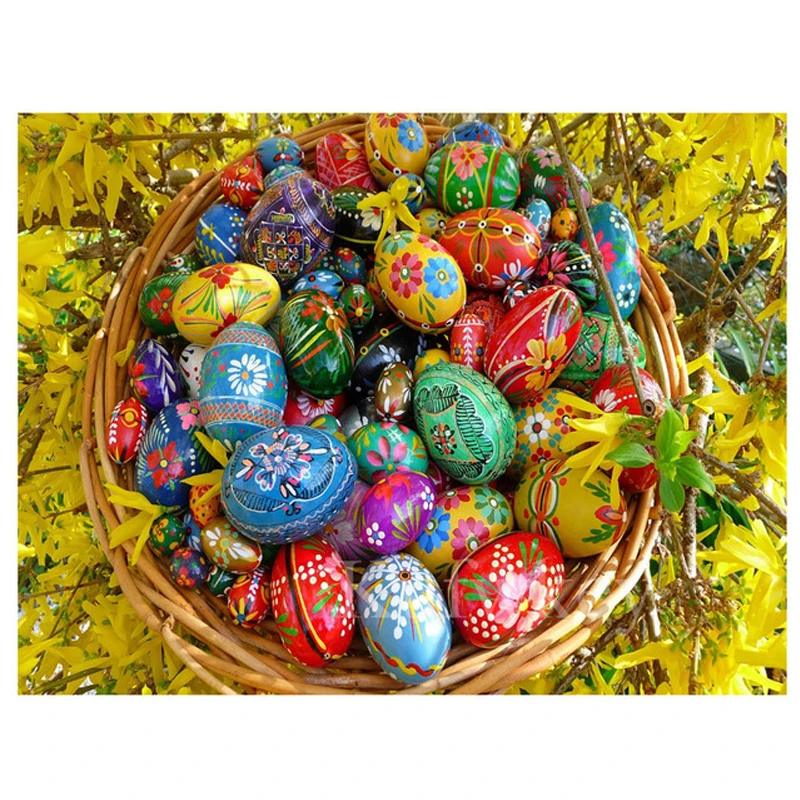 Square Diy Diamond Painting Cross Stitch Easter egg Mosaic Diamond