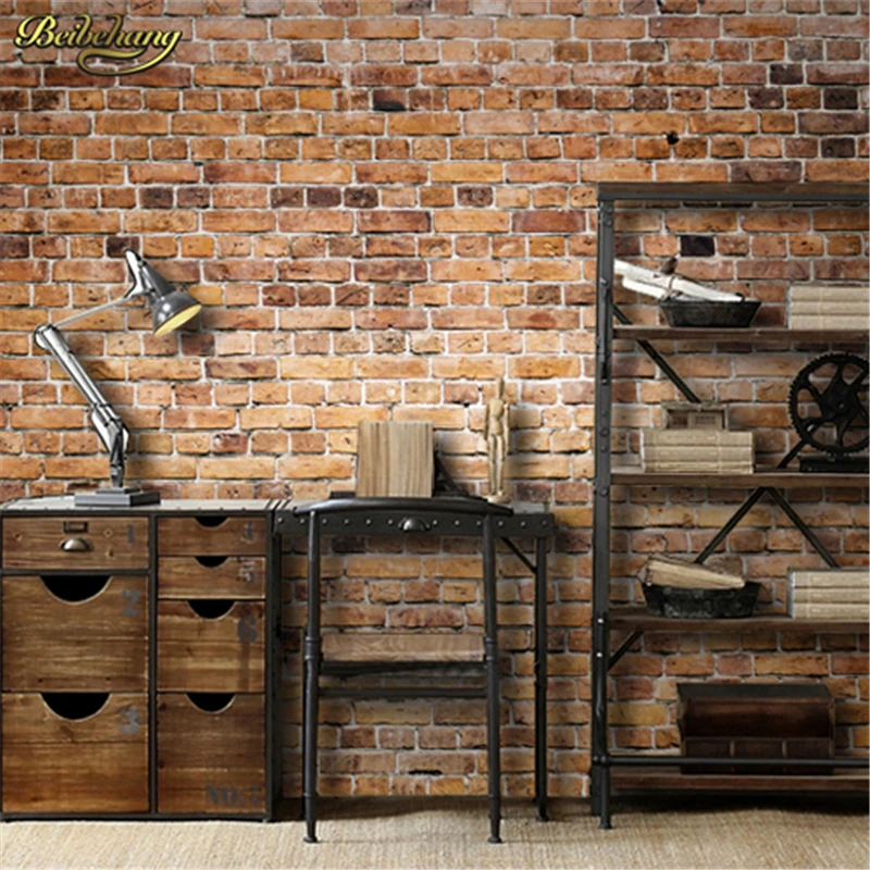 beibehang 3D red brick building photography background wall bedroom bar restaurant wallpaper mural papel de parede beibehang 3D red brick building photography background wall bedroom bar restaurant wallpaper mural papel de parede