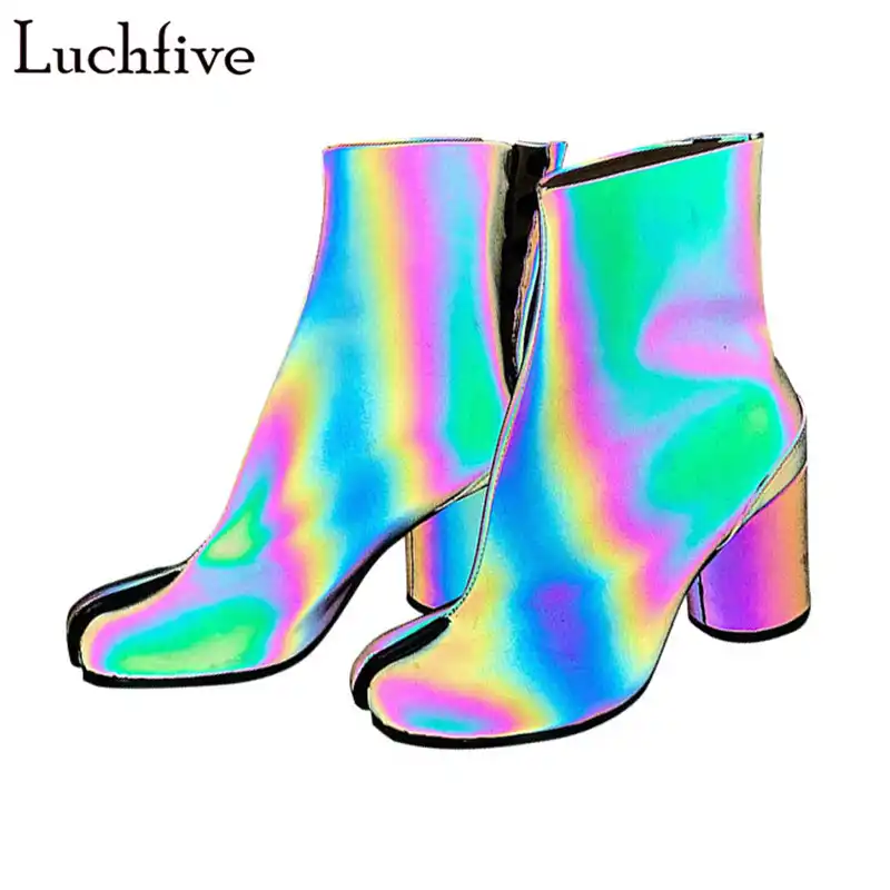 reflective tabi boots