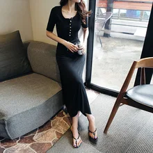 Summer dresses 2017 cottton vestidos mujer long black sexy party dress women vestido de festa casual womens clothing robe femme