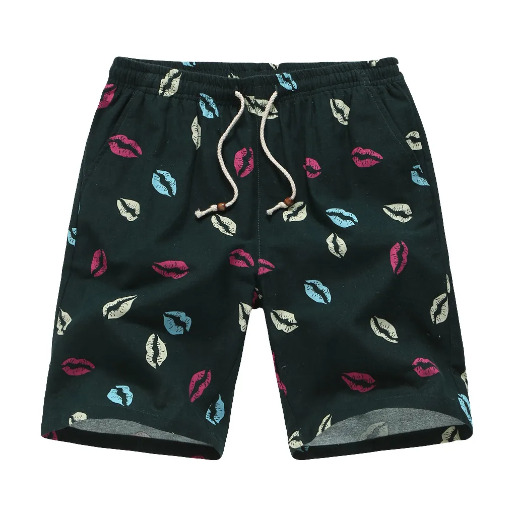 Пляжные шорты мужские модные с принтом сплайсинга мягкие мульти-комбинезоны с карманами модные брюки мужские шорты для плаванья короткие de bain homme