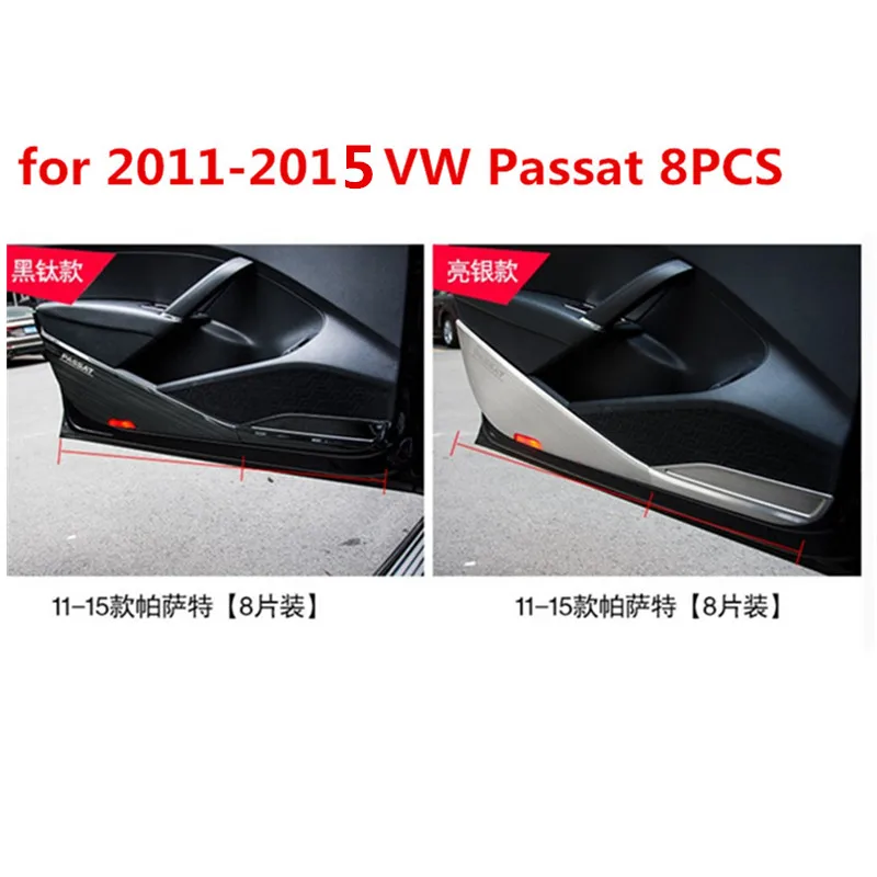 Высокое качество для 2011- VW Passat из нержавеющей стали Декоративная дверь анти-ударная панель декоративная наклейка для автомобиля аксессуары