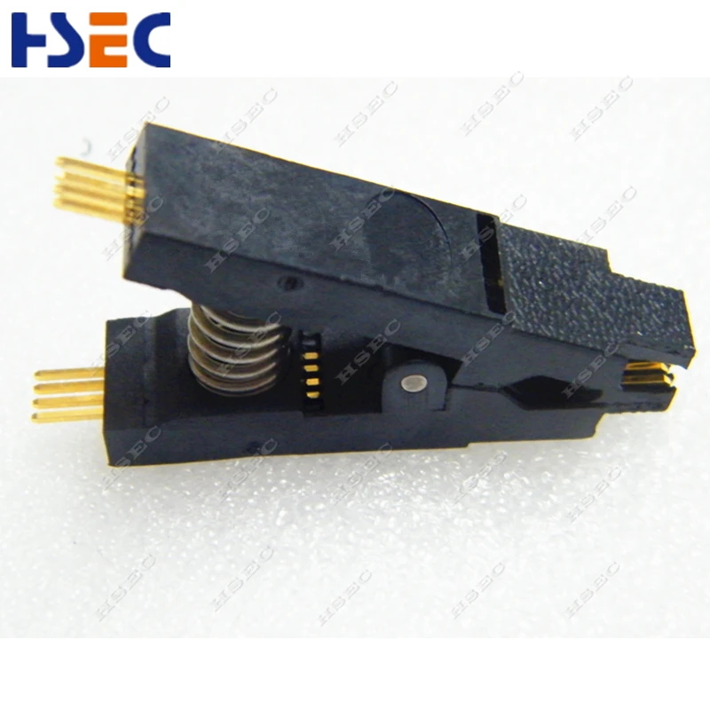 Золотое покрытие SOIC8 SOP8 тестовый зажим для EEPROM 93 25 24 программатор адаптер soic8 sop8 flash Clip EZP2019 minipro TL866 RT809F/H