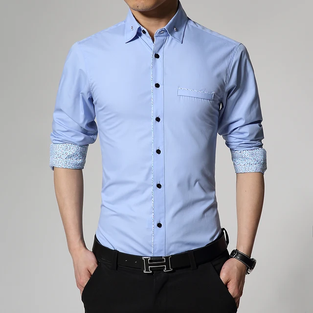mens slim shirts