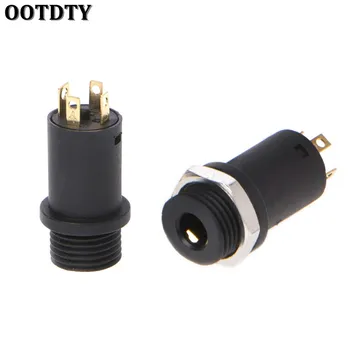 

OOTDTY 10 Pcs 3.5mm 4 Channel Female Headphone Stereo Jack Panel Mount Connector Gold Plated