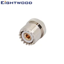 Eightwood автомобильный радиоприемник рации антенный адаптер UHF гнездо SO239 к MCX Разъем для Wouxun BaoFeng TYT Kenwood