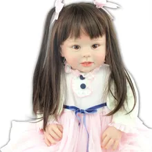 28″ 70cm Big Size Baby Reborn Dolls Toy Silicone Vinyl And PP Cotton Lifelike Reborn Babies Real Like Clothing Model Girls