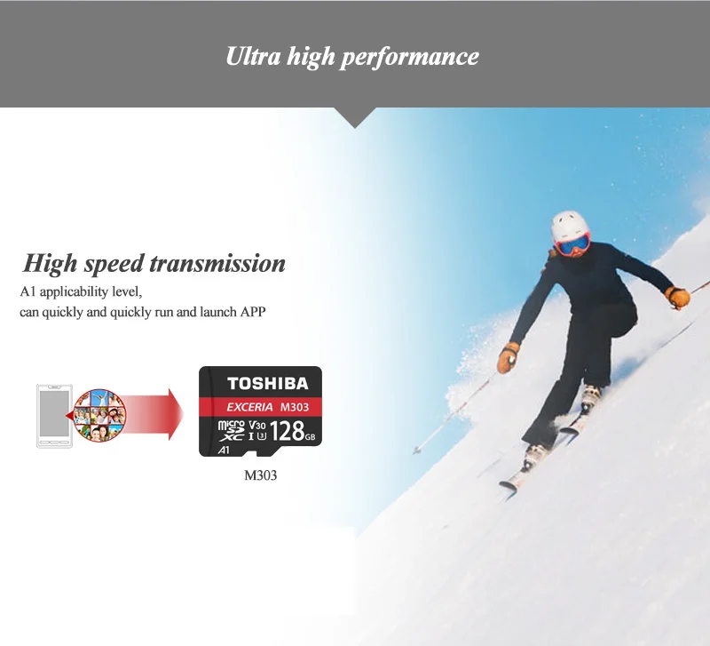 Карта памяти Toshiba 128 GB TF карта SDXC 64 GB Micro SD карты UHC-III флэш-карты U3 A1 V30 официальное подтверждение