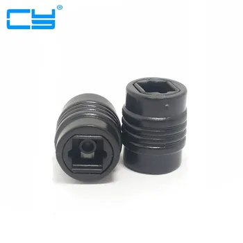 

1pcs adaptador de cabo de audio digital optico toslink femea para extensao feminino acoplador adapter