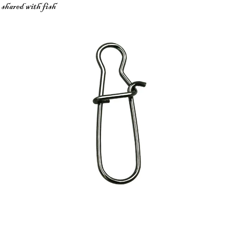 

20pcs Hooked Snap Pin Stainless Steel Fishing Barrel Swivel Safety Snaps Hook Lure Accessories Connector Snap Pesca