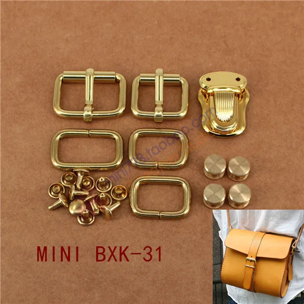 DIY hand leather bag hardwares full set fit for version of the BXK 31