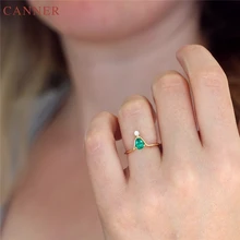 Зеленый камень кубические циркониевые кольца для женщин Нежный Корона кольцо золото женщины обручальное кольцо ювелирные изделия cmujer C40