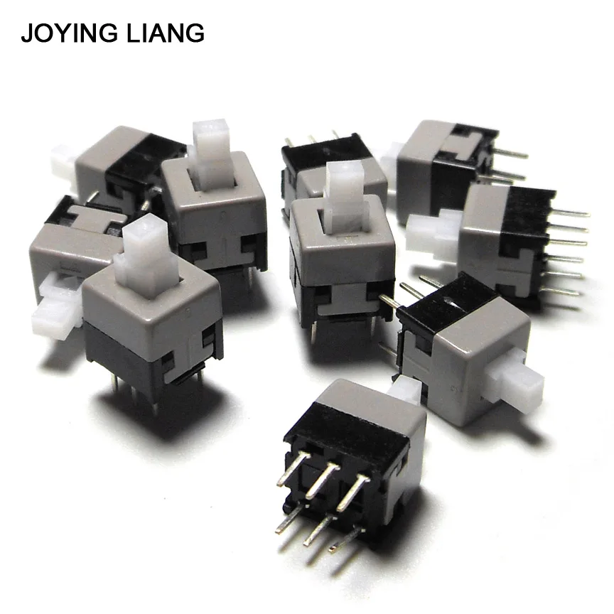 5.8*5.8mm 6 Pin Square Self-locking Button Switch Push Button Control DIY OYS
