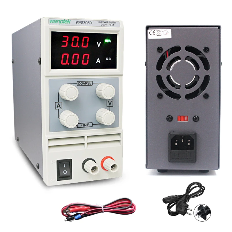 Лабораторный мини источник питания KPS305D регулируемый цифровой светодиодный