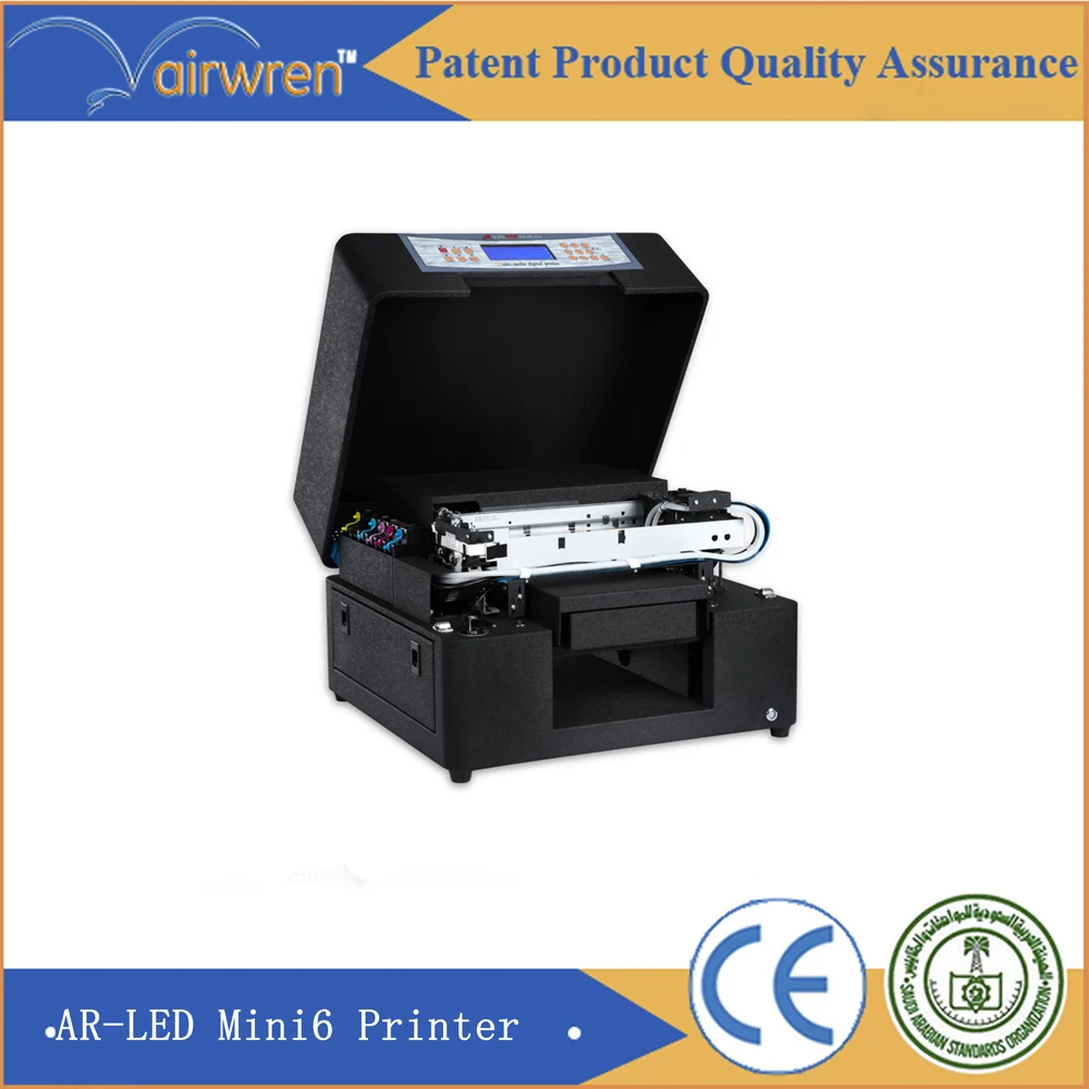 

CE Certification A4 Size Phone Case Printing Machine UV Led Desktop Flatbed UV Printer with High Resolution