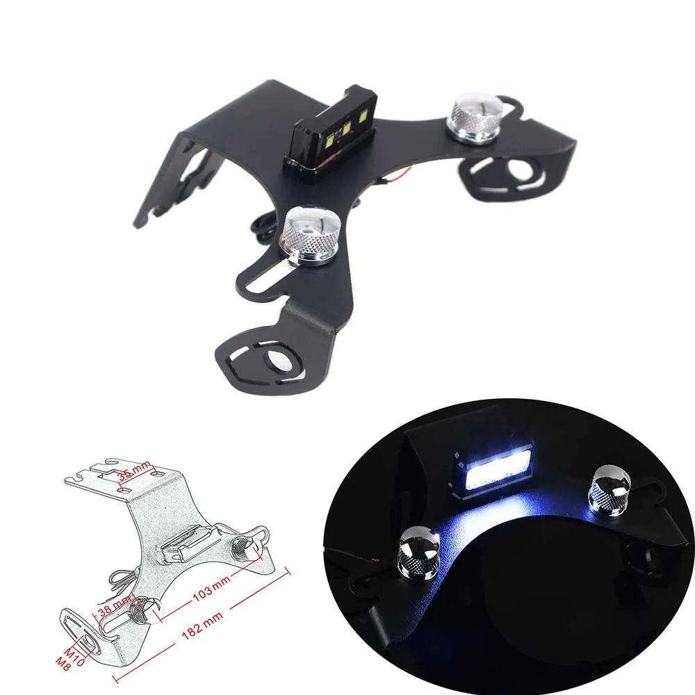 

NEW for Kawasaki Z1000 2010-2017 Z1000SX 2013-2017 Fender Eliminator Registration Plate Holder License Frame Kit with LED Light