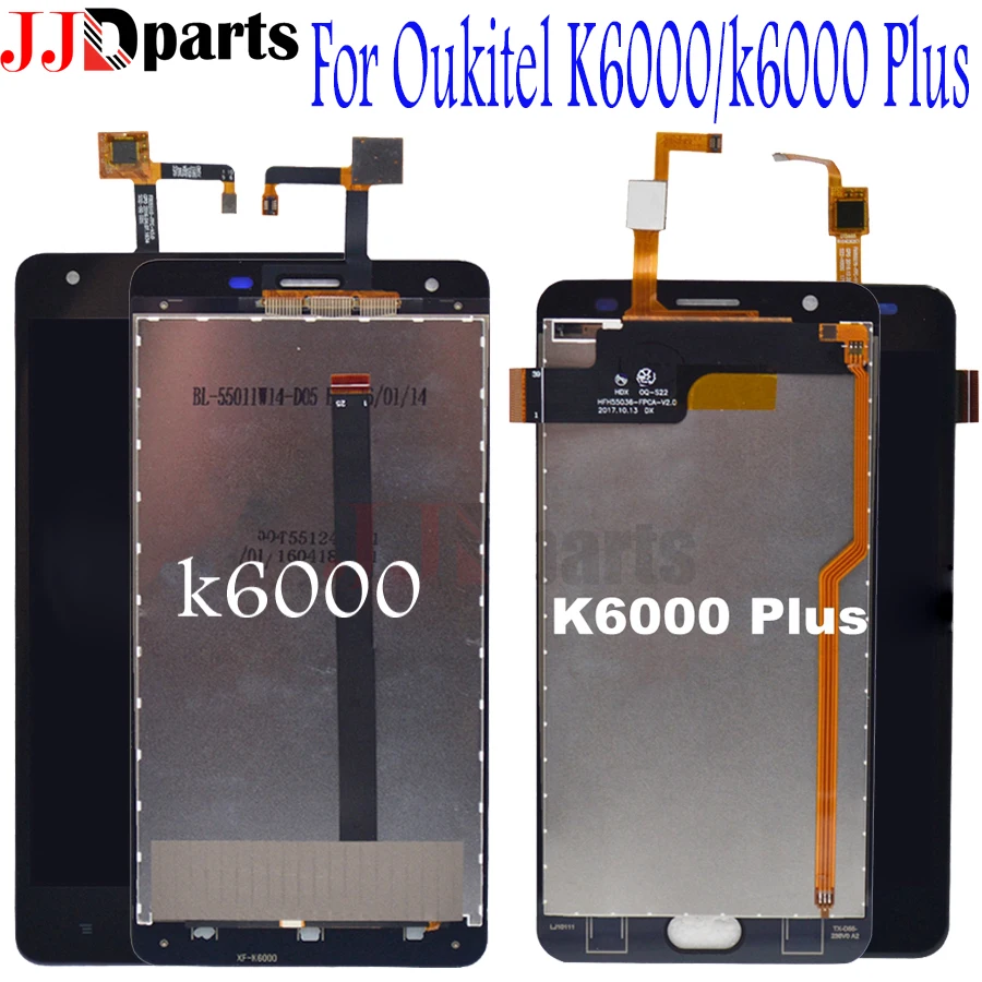 ЖК дисплей в сборе для Oukitel K6000 Pro 5 дюйма сменный 1920X1080 Plus K10000 LCD|Экраны мобильных