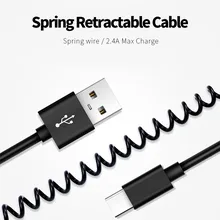 Выдвижной Кабель Micro usb type C для iPhone Lightning кабель 1,5 M 2.4A Быстрая зарядка USB-C type-C Магнитный зарядный кабель для телефона