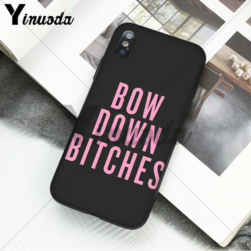 Yinuoda I'M NOT ALWAYS A BITCH DIY печать рисунок чехол для телефона чехол для iPhone 8 7 6 6S Plus 5 5S SE XR X XS MAX оболочка - Цвет: 4