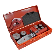 Аппарат для сварки труб RedVerg RD-PW1000D-63(Мощность 1000 Вт, регулировка температуры 50-300°С, диаметр насадок 20, 25, 32, 40, 50, 63 мм