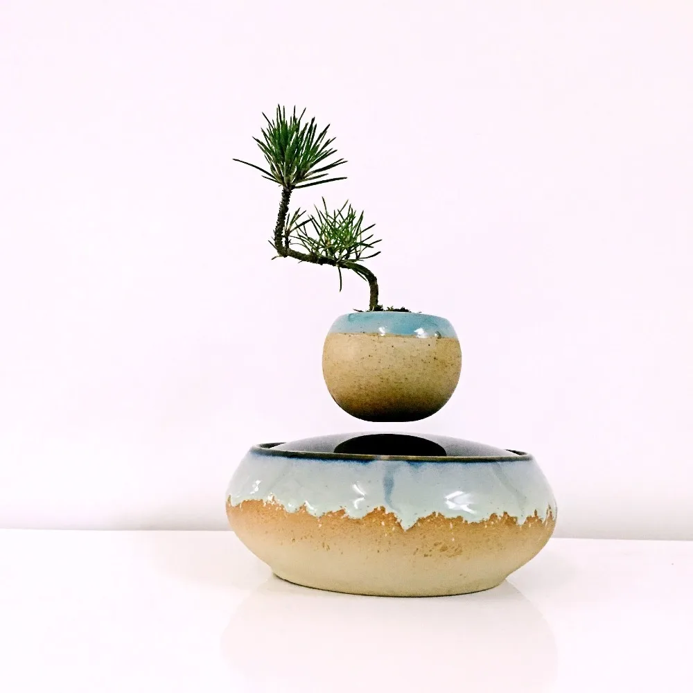 levitation air bonsai (no plant)ceramic flower small tree