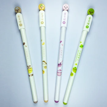 

Funny Cartoon Normal Gel Pen Lovely Shape Korean Cute Creative Kid Gift Kawaii Colorful Black Ink Ball Point Pen Refillable