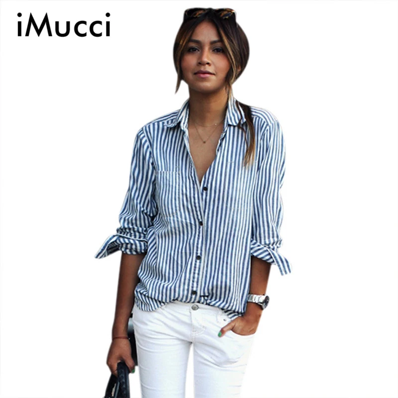 Vertical striped women's shirt Clearance